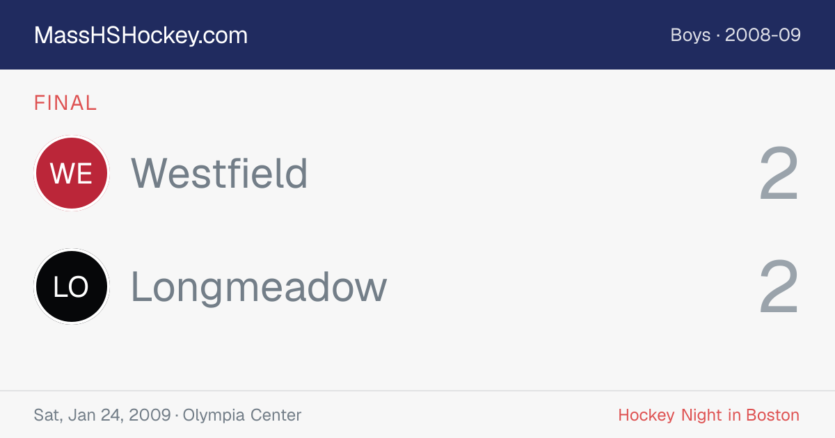 Westfield at Longmeadow score card