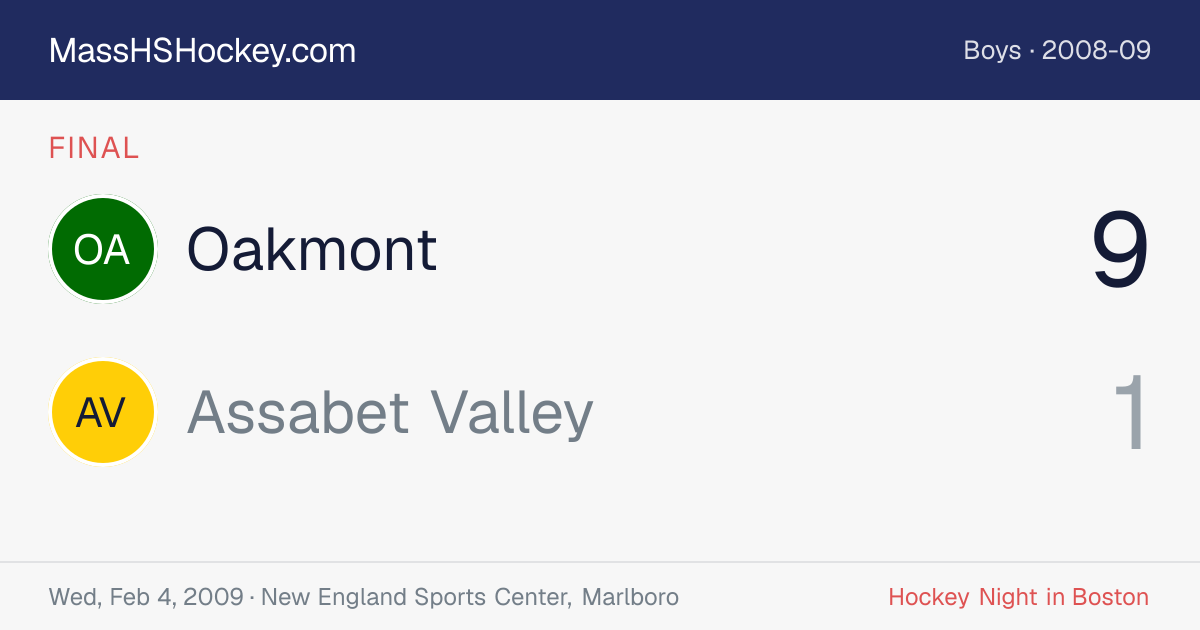 Oakmont at Assabet Valley score card
